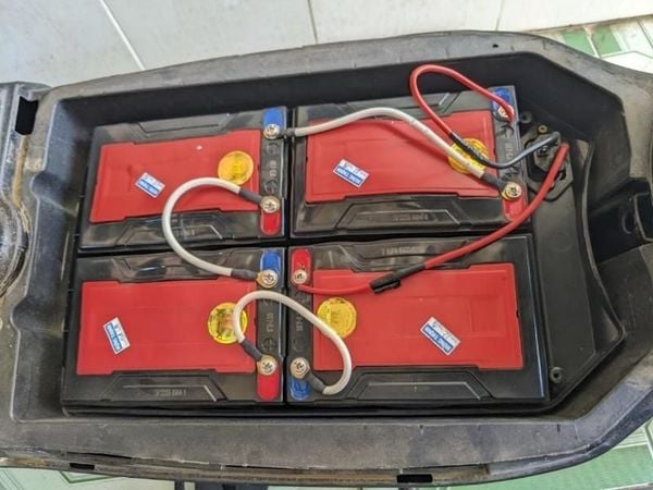 Cách đấu 4 bình ắc quy xe đạp điện chi tiết