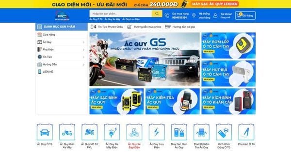 Cửa hàng ắc quy Phước Châu