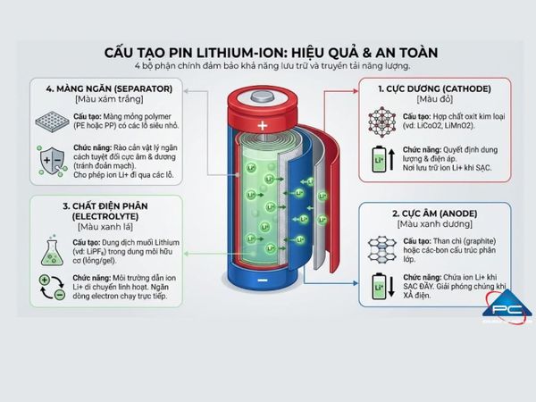 cấu tạo pin lithium