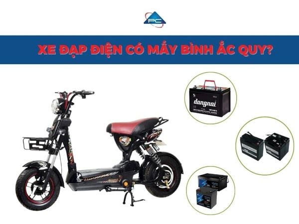 Xe đạp điện có mấy bình ắc quy? 2 bình hay 3 bình?