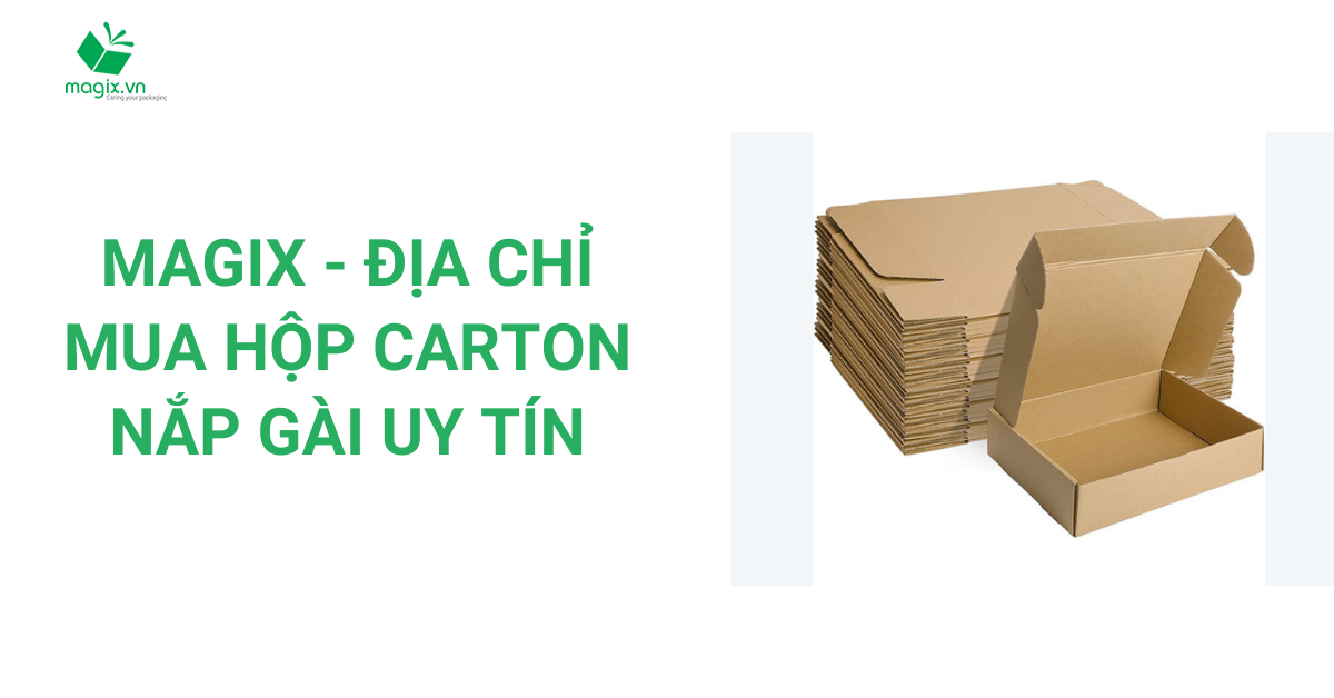 Magix - Địa điểm cung cấp hộp carton nắp gài uy tín