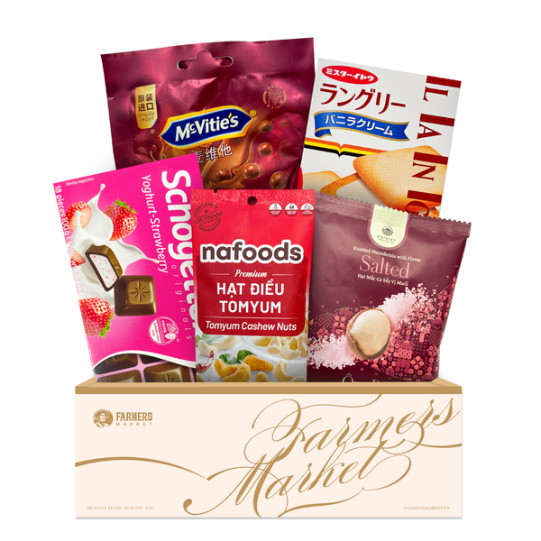 hộp quà trà bánh 20/10 Farmers Market
