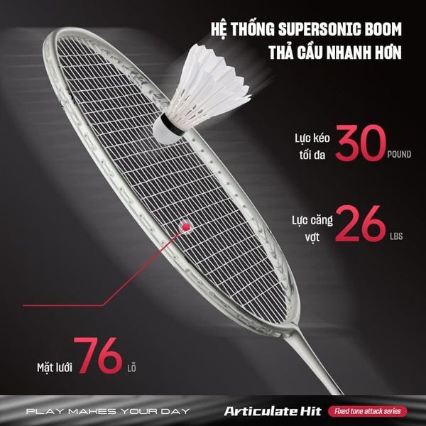 dây vợt cầu lông ảnh hưởng đến lực đánh