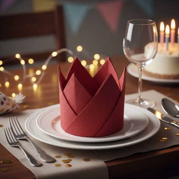 cách xếp khăn ăn bằng giấy