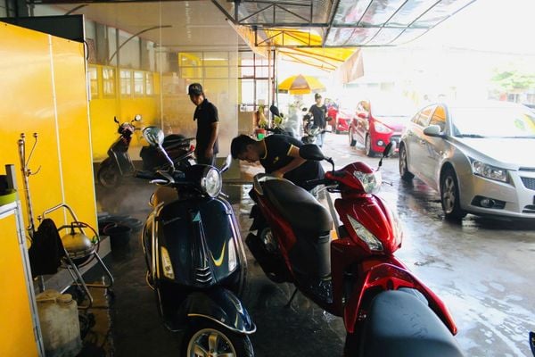 cách rửa xe máy tại nhà