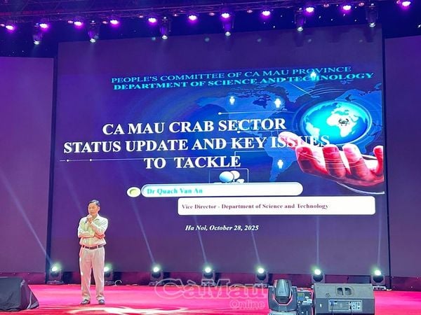 Cà Mau thúc đẩy hợp tác quốc tế phát triển ngành cua biển bằng công nghệ chọn giống di truyền hiện đại