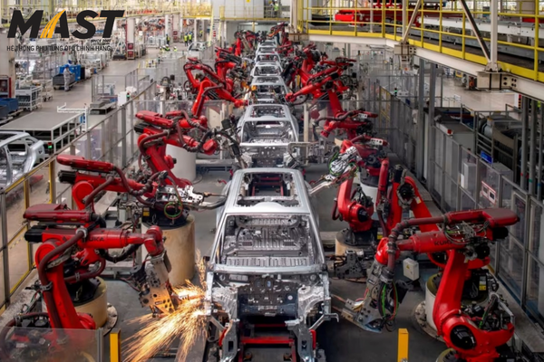 Robot hàn giúp tạo ra thao tác nhanh, chính xác và ổn định