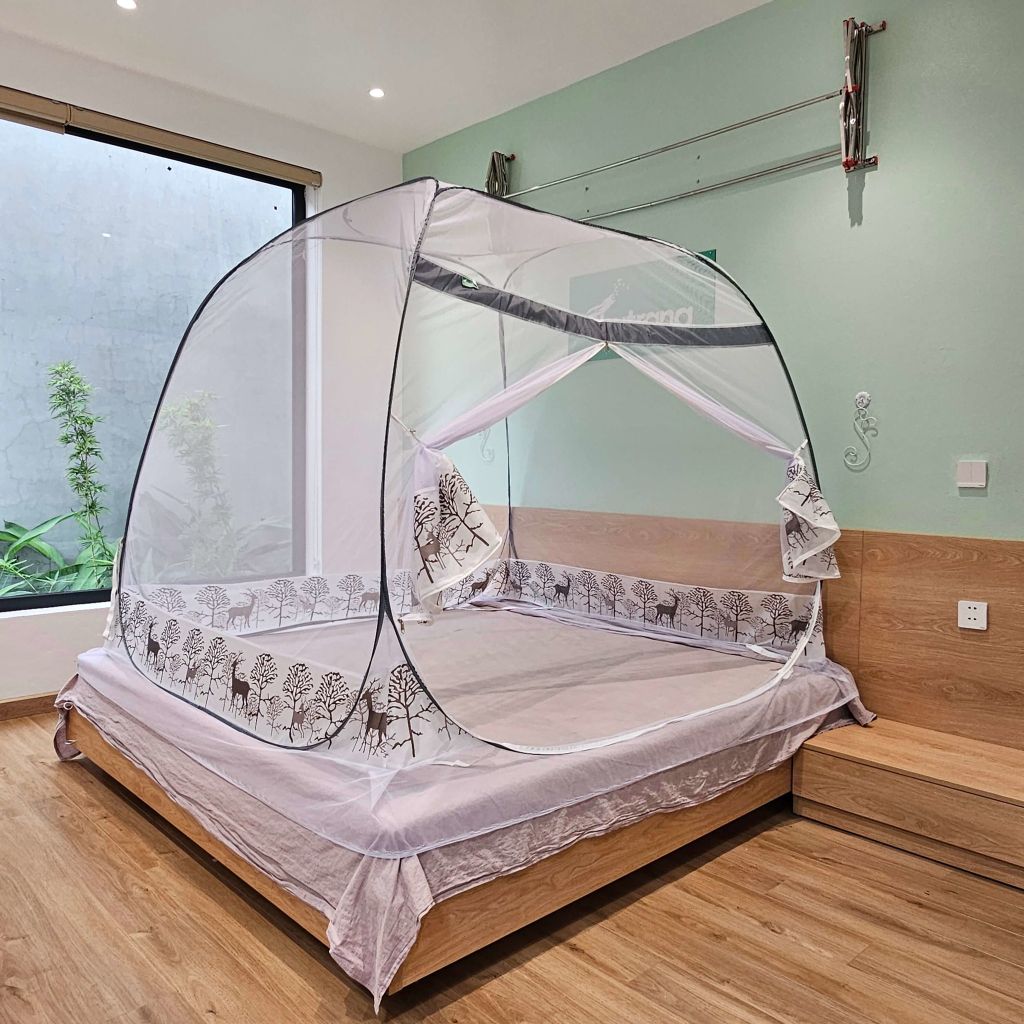 mùng chụp tự bung