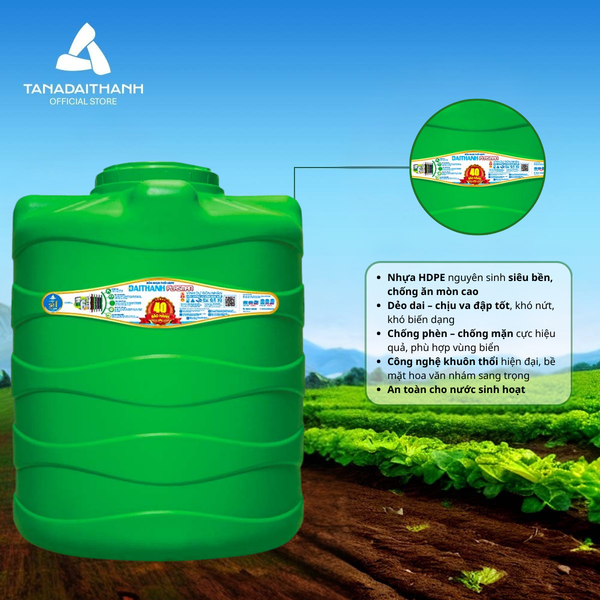 Bồn nhựa Plasman là sản phẩm trữ nước an toàn cho vùng hạn mặn