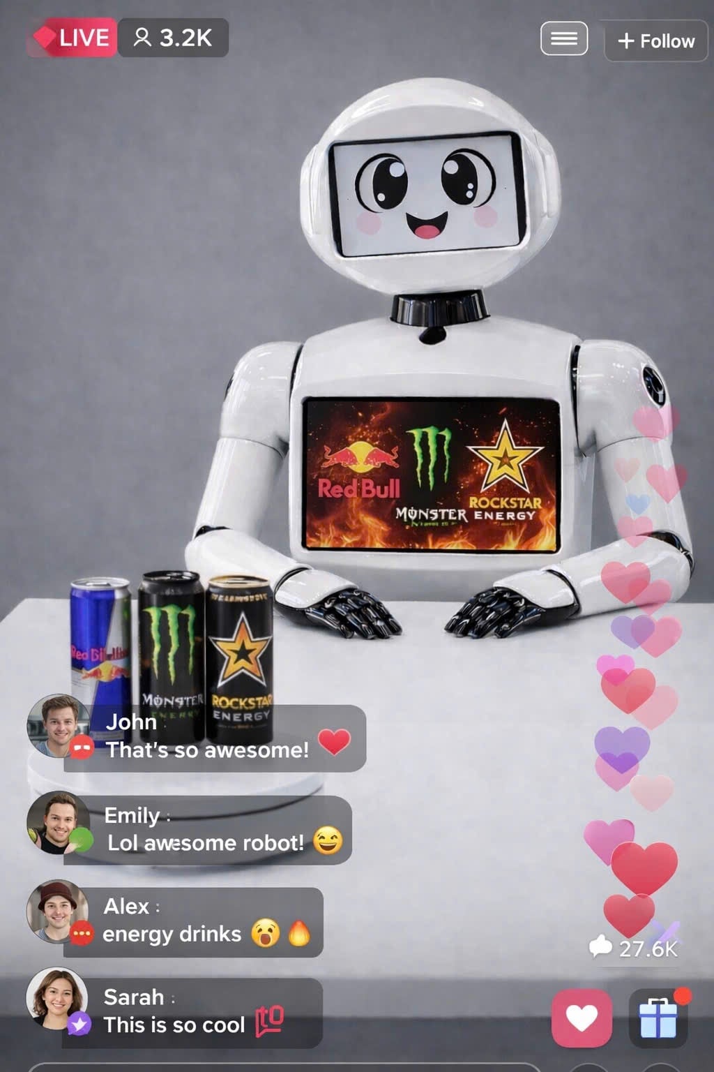 Robot livestream bán hàng ProBot V2