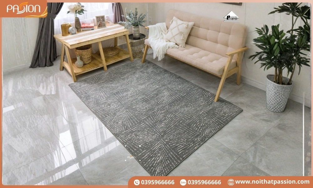 Thảm trải sàn cao cấp kết hợp nghệ thuật trang trí