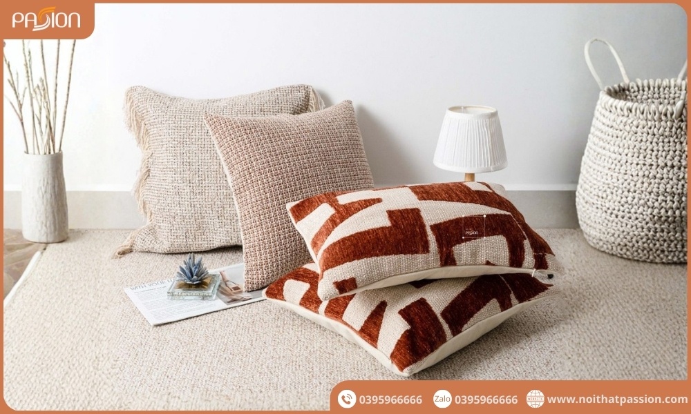 Gối tựa lưng Sofa cao cấp Maillard Wabi Sabi