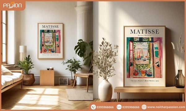 Kích thước và vị trí đặt tranh treo phòng ngủ