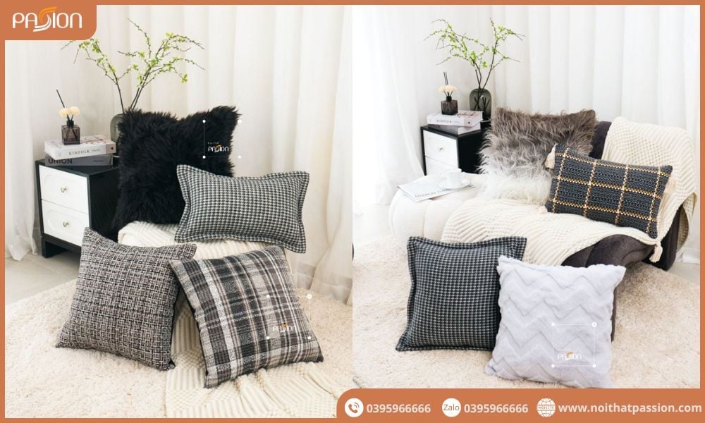 Cam kết chất lượng gối tựa lưng sofa phòng khách từ Nội Thất Passion