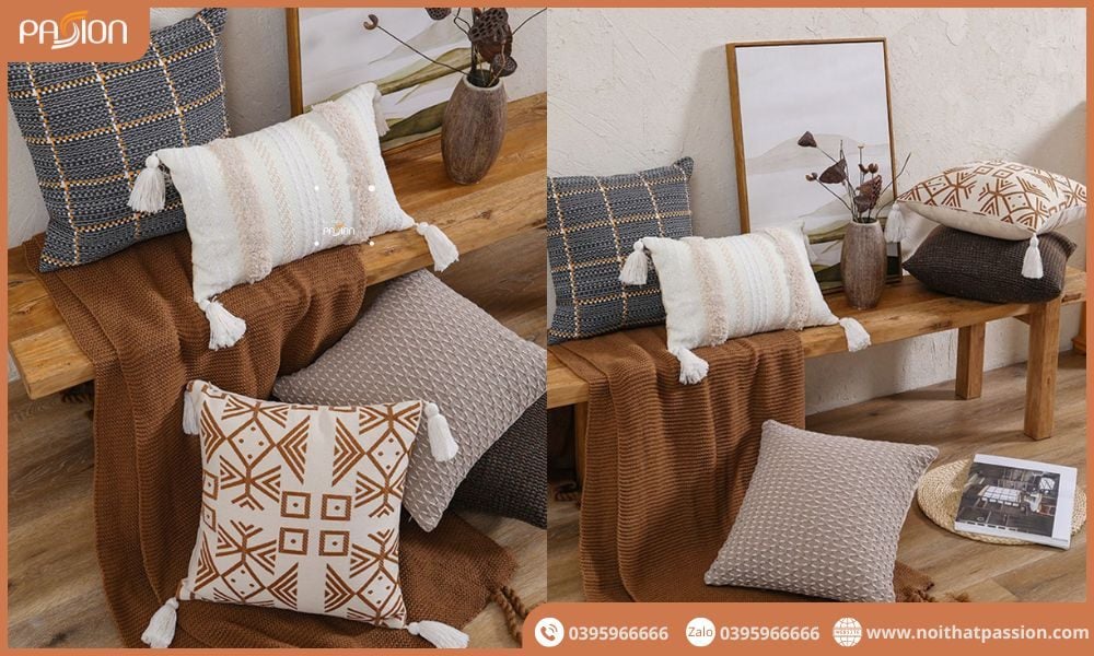 Dịch vụ mua sắm gối tựa sofa da tại Nội Thất Passion