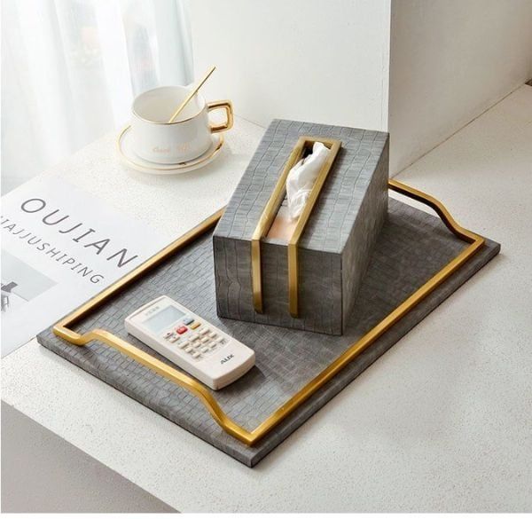 Mẹo mix & match khay trang trí với đồ decor khác