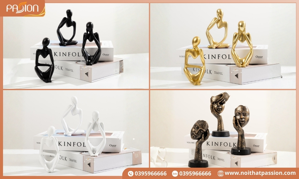 Tượng Nhỏ Decor trang trí kệ sách và bàn làm việc