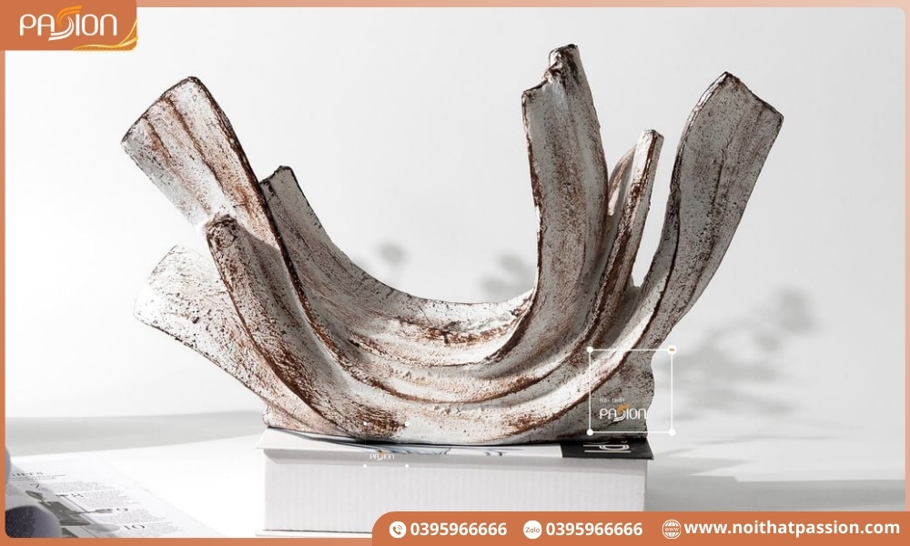 Tượng nhỏ Hình Dải Lụa Cong mang cảm giác nghệ thuật