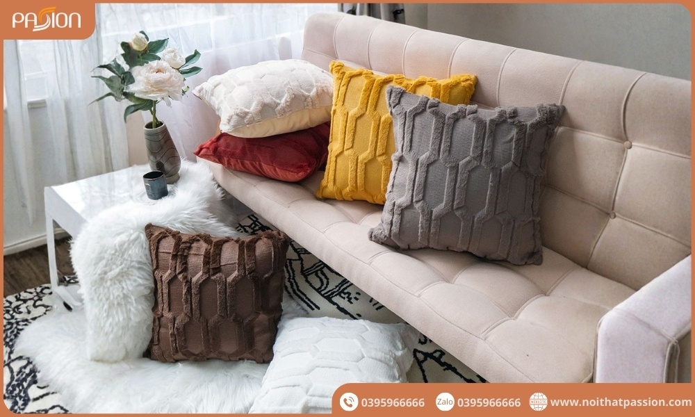 Lưu ý khi sử dụng gối trang trí sofa hiện đại bền, đẹp