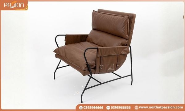 Chất liệu ghế armchair bọc da