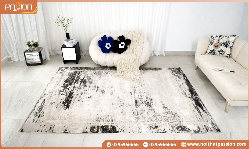 Thảm trải sàn chất liệu tự nhiên sang trọng và ấm áp