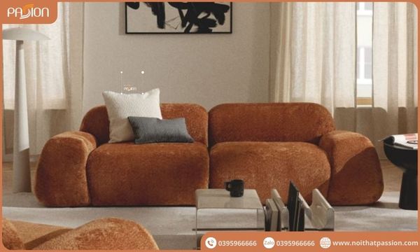 Kết hợp ghế sofa Wabi Sabi với bàn trà mộc mạc