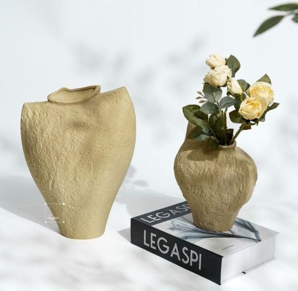 Hướng dẫn mix và bố trí bình hoa gốm với hoa giả