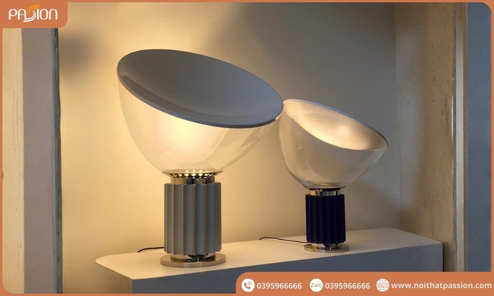 Đèn Bàn Hình Vầng Trăng Phản Quang Halo Bowl Độc Đáo