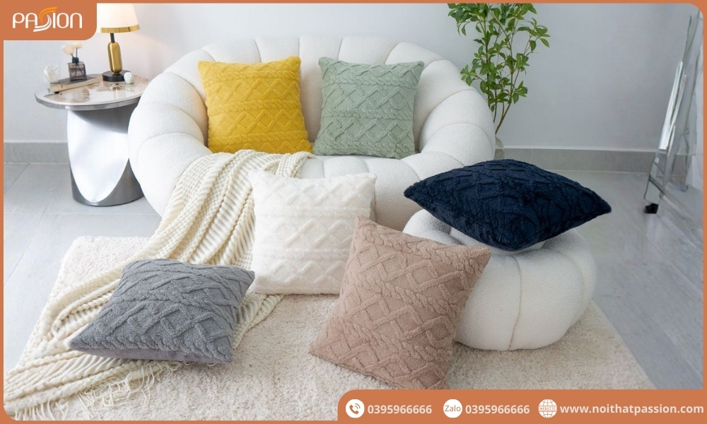 Các mẫu gối trang trí sofa sang trọng, được yêu thích