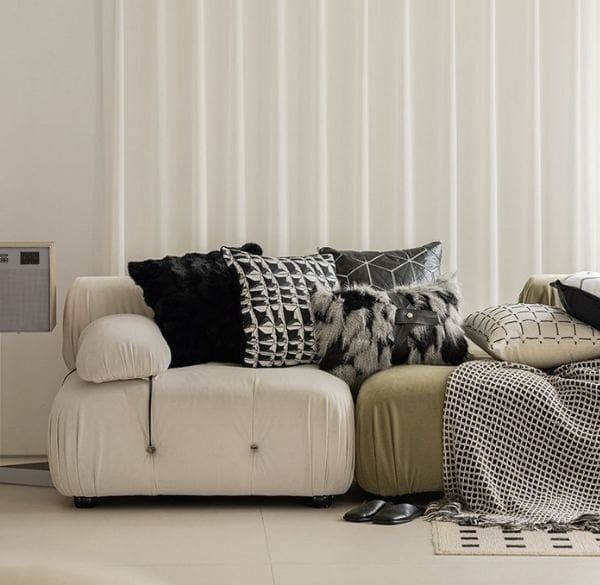 Cách chọn họa tiết gối tựa lưng phù hợp ghế sofa