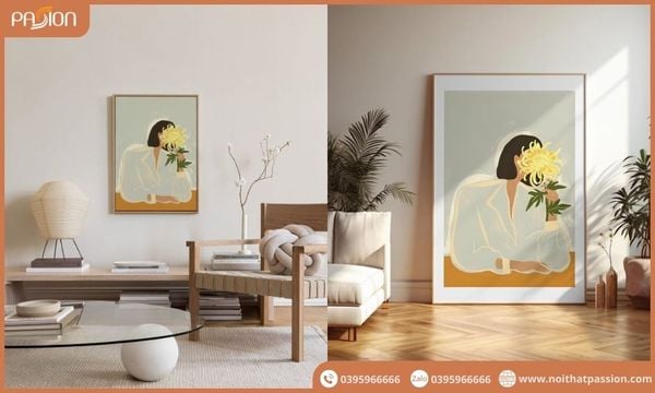 Loại tranh treo tường phòng khách đẹp và dễ phối
