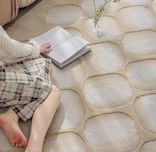 Phối màu và chất liệu thảm