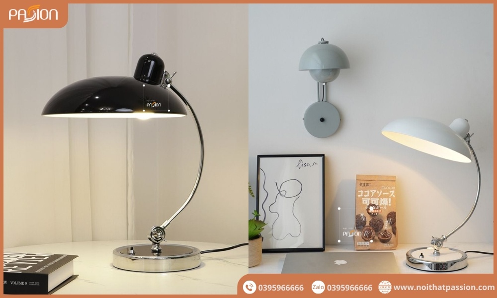 Đèn bàn Bauhaus Đan Mạch decor bàn làm việc cao cấp