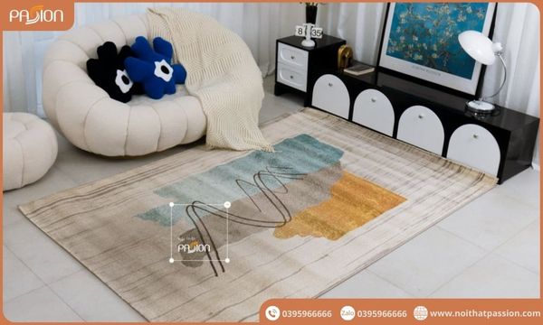 Nghệ thuật bài trí thảm trải sàn phong cách