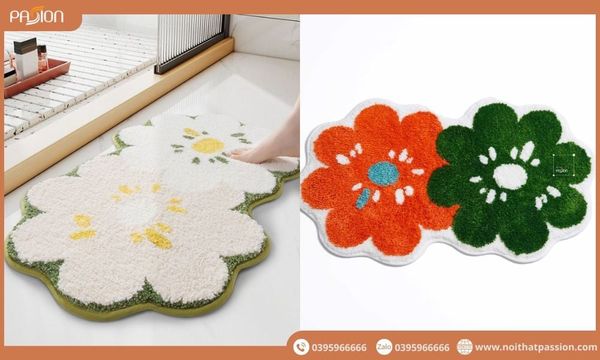 Thảm lau chân siêu thấm họa tiết Dạng Hoa