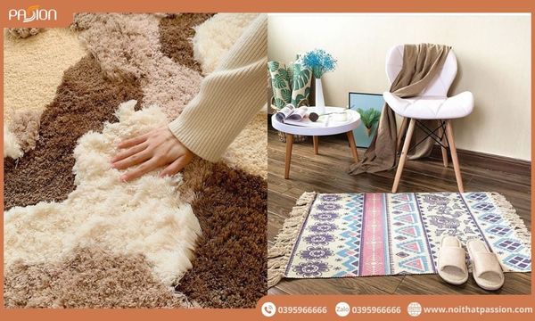 thảm phòng ngủ đa dạng họa tiết