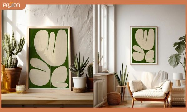 Kích thước tranh treo tường Boho