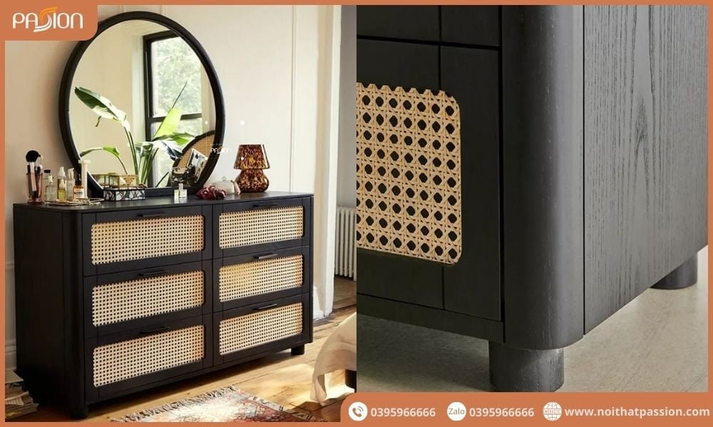 Tủ Console Indochine 6 ngăn tiện lợi