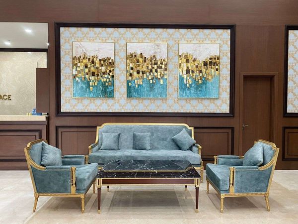 Bộ sofa phòng khách phong cách Louis XVI