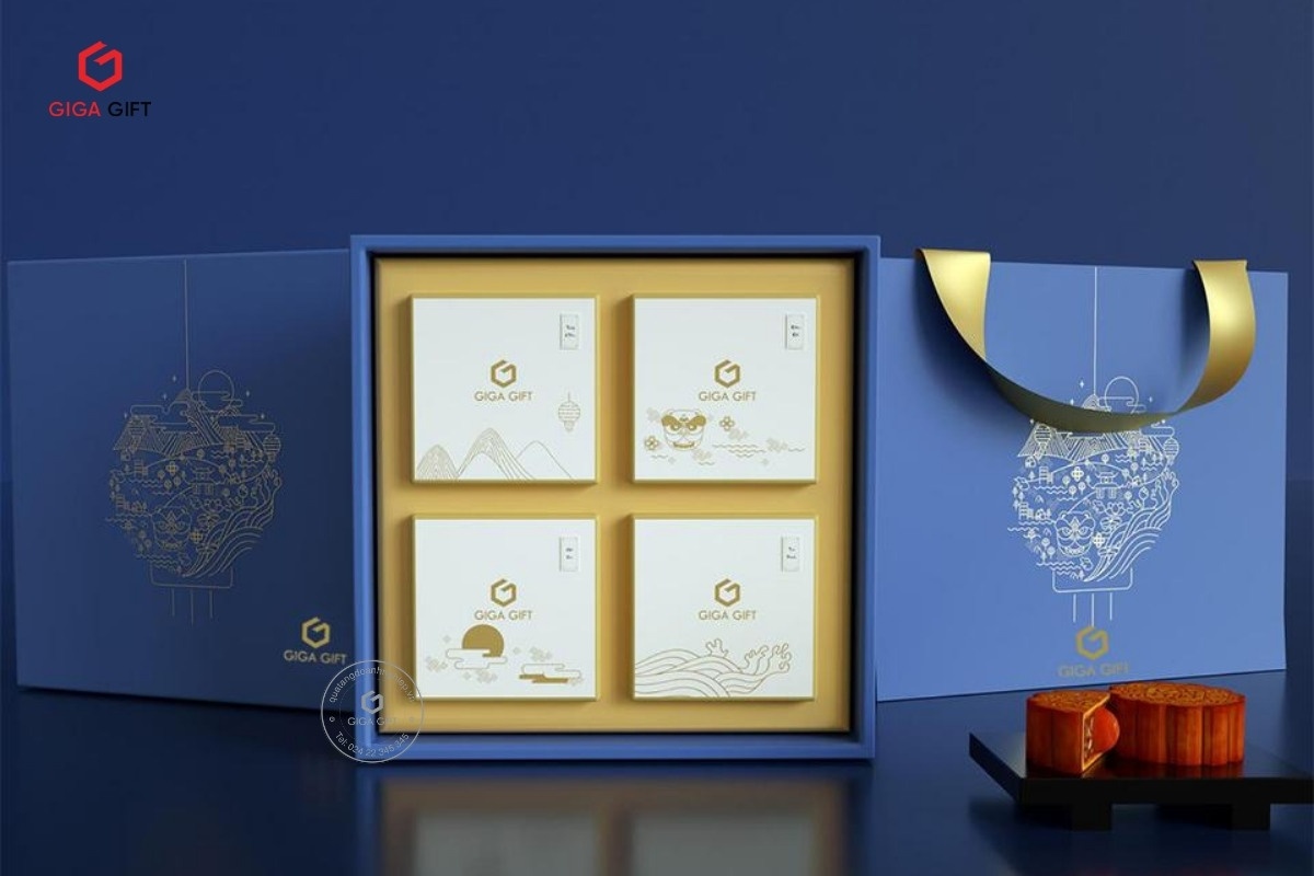 Set bánh trung thu 4 bánh truyền thống