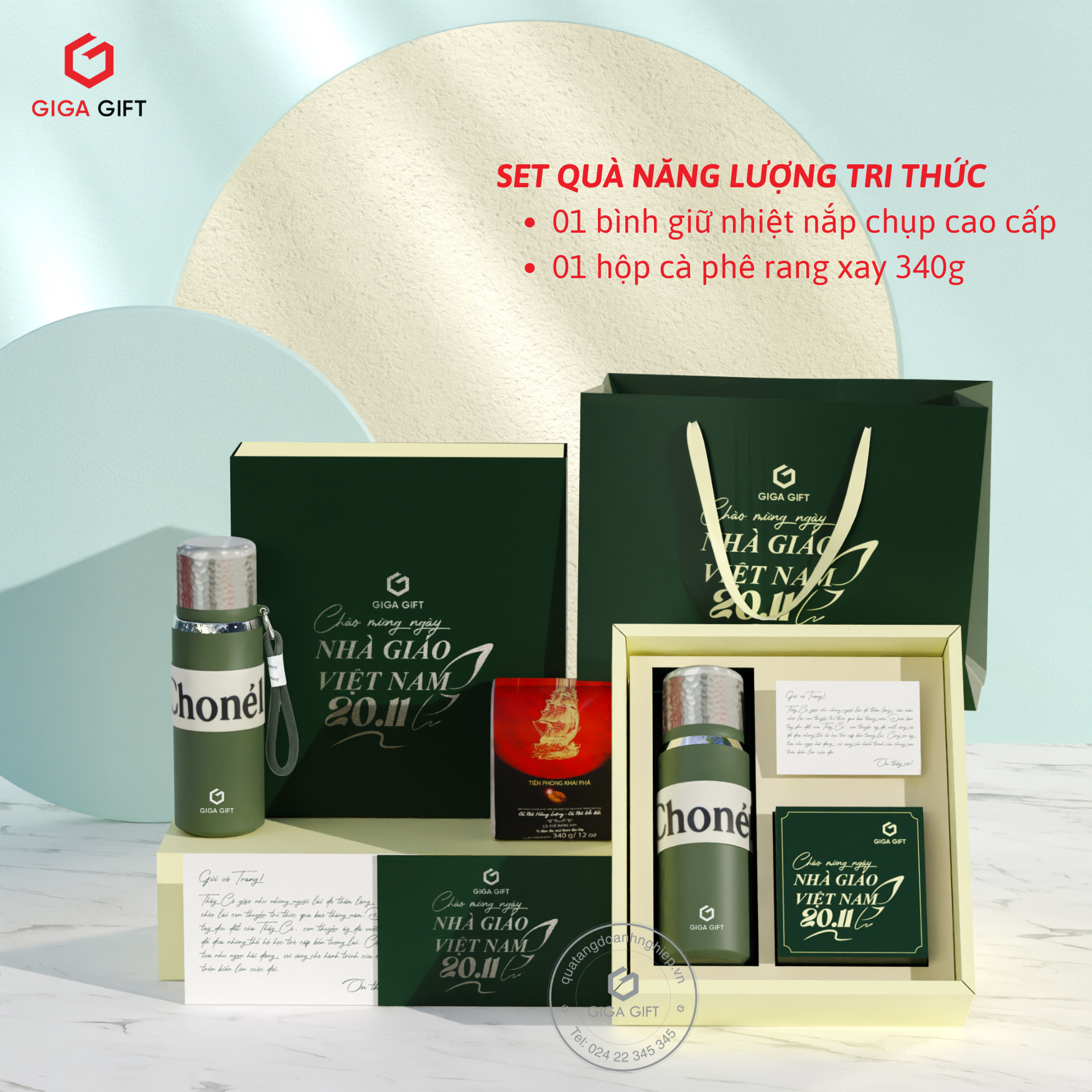 Set quà “Thành Ý” thể hiện sự tin yêu, tràn năng lượng mỗi ngày cho thầy cô, giảng viên