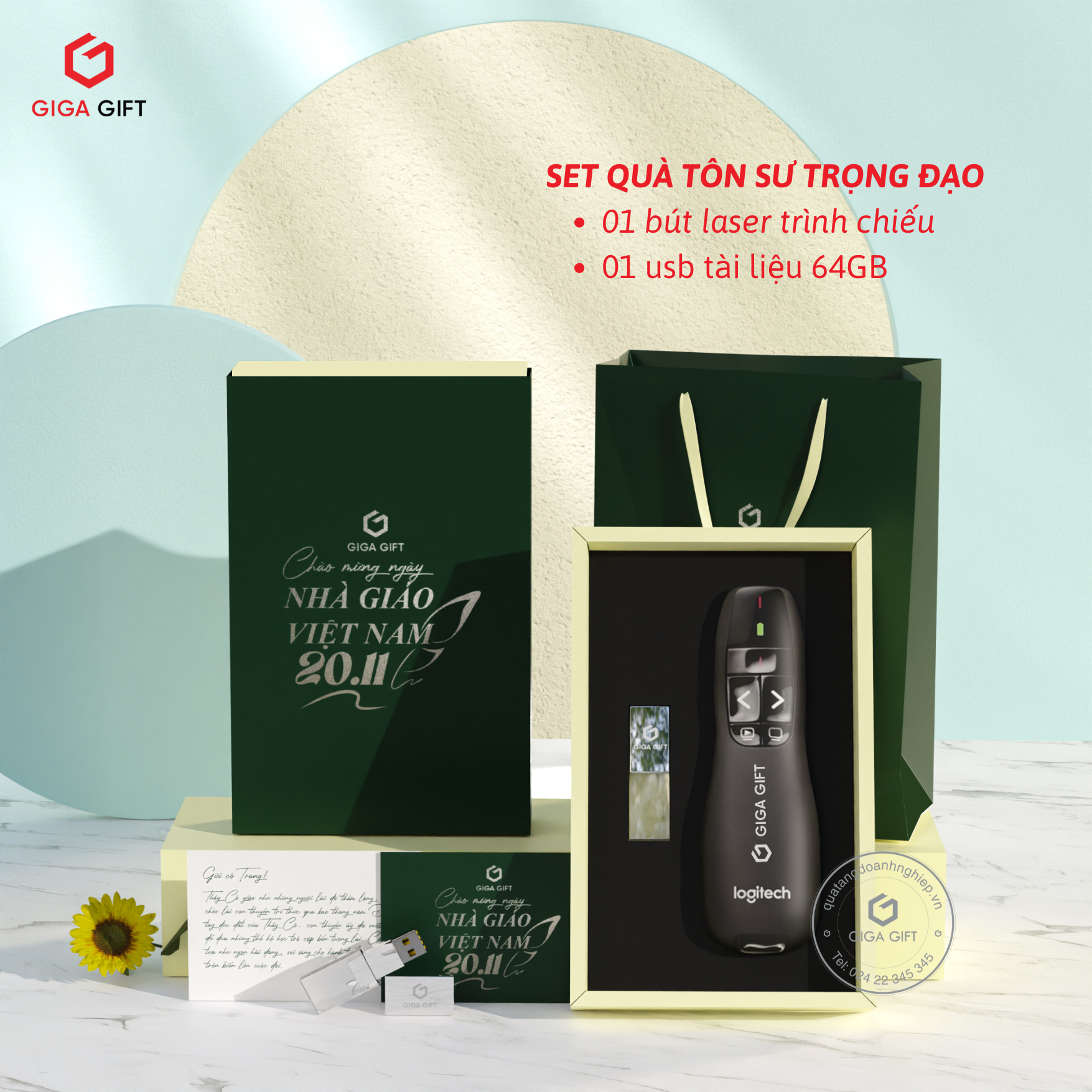 Set quà “Tôn Sư Trọng Đạo” dành tặng thầy cô giáo nhân ngày 20-11