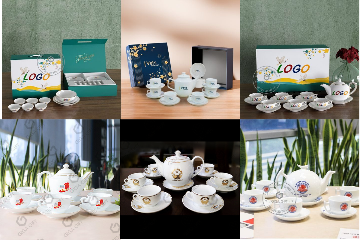 Bộ chén gốm sứ sẽ là lựa chọn trang trọng cho dịp lễ kỷ niệm này