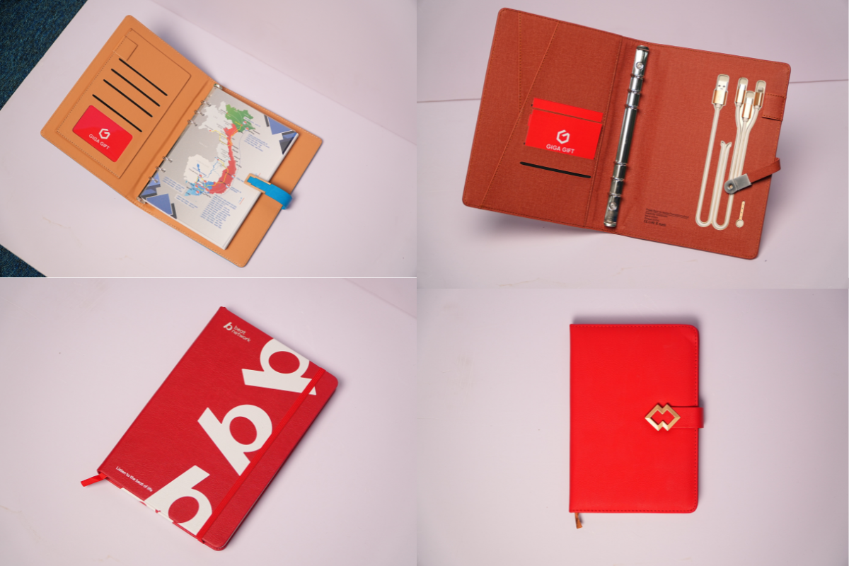 Quà tặng sổ tay phù hợp truyền tải thông điệp của các doanh nghiệp