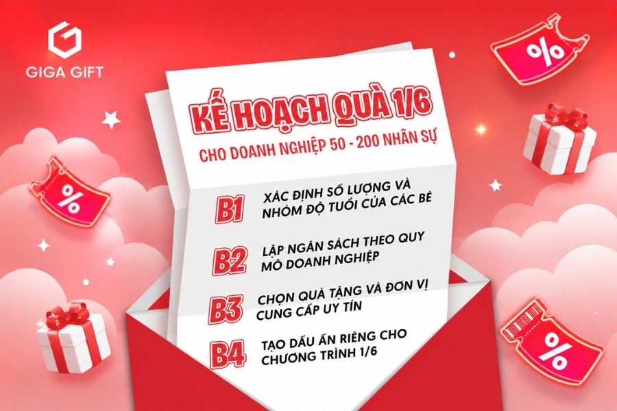 4 bước xây dựng kế hoạch quà 1/6 hiệu quả cho doanh nghiệp