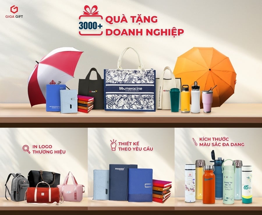 Giga Gift là địa chỉ cung cấp quà tặng in logo theo yêu cầu uy tín trên cả nước