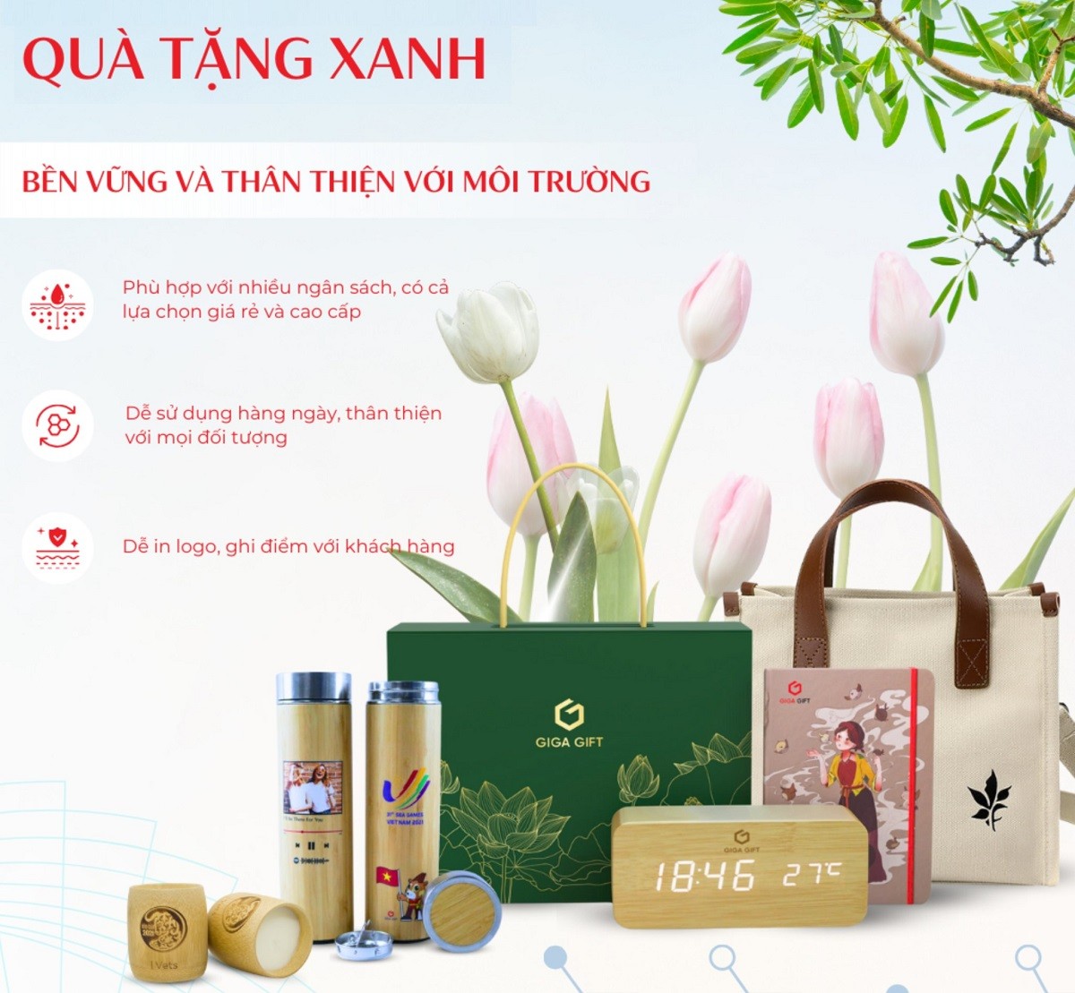 Quà tặng hướng đến tính bền vững thể hiện trách nhiệm thương hiệu