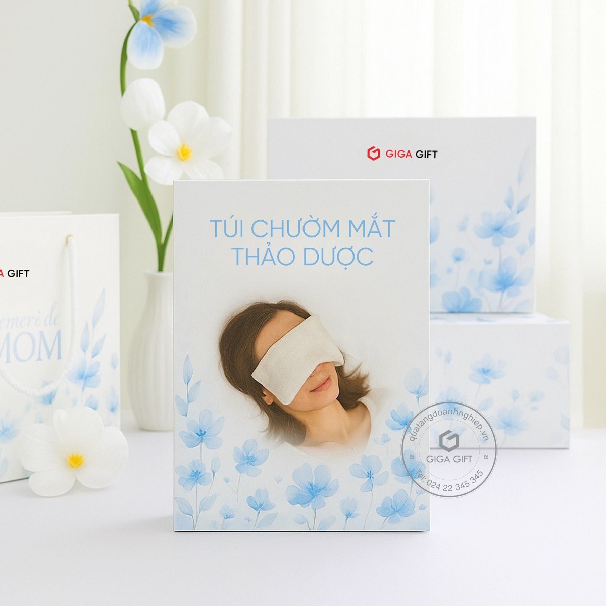 Túi chườm mắt thảo mộc thư giãn làm quà 8/3