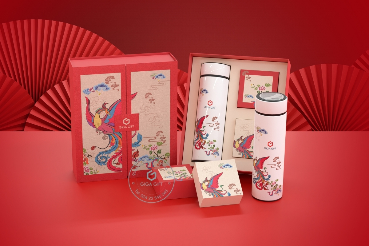 In ấn logo sắc nét trên set quà trung thu&nbsp;khẳng định dấu ấn thương hiệu