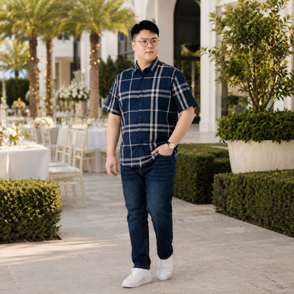 Outfit sơ mi nam big size đi đám cưới